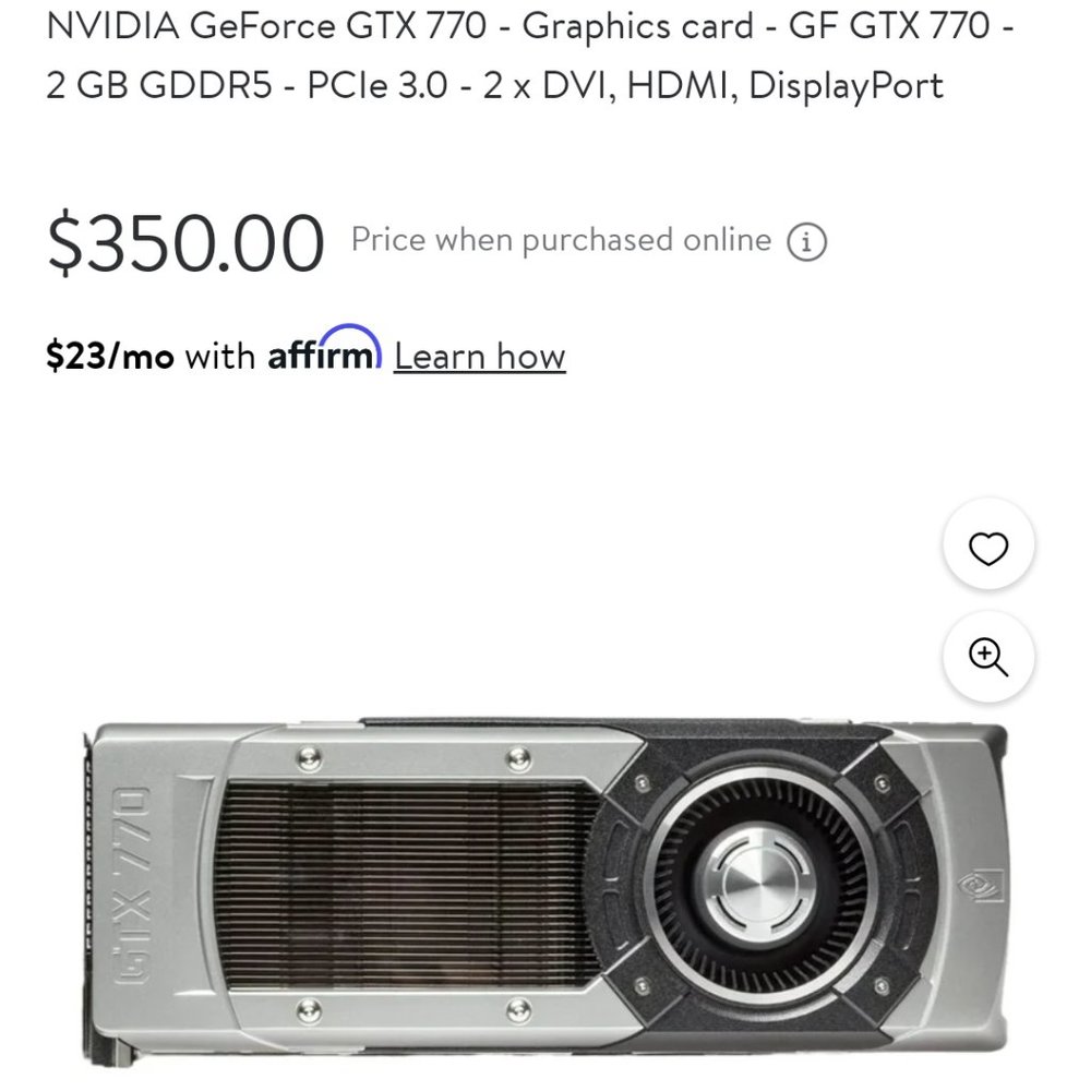 Nvidia GEFORCE GTX 770